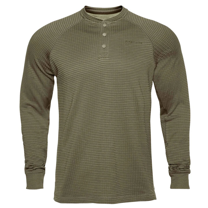 ThermaGrid Merino Wool Henley - Morel