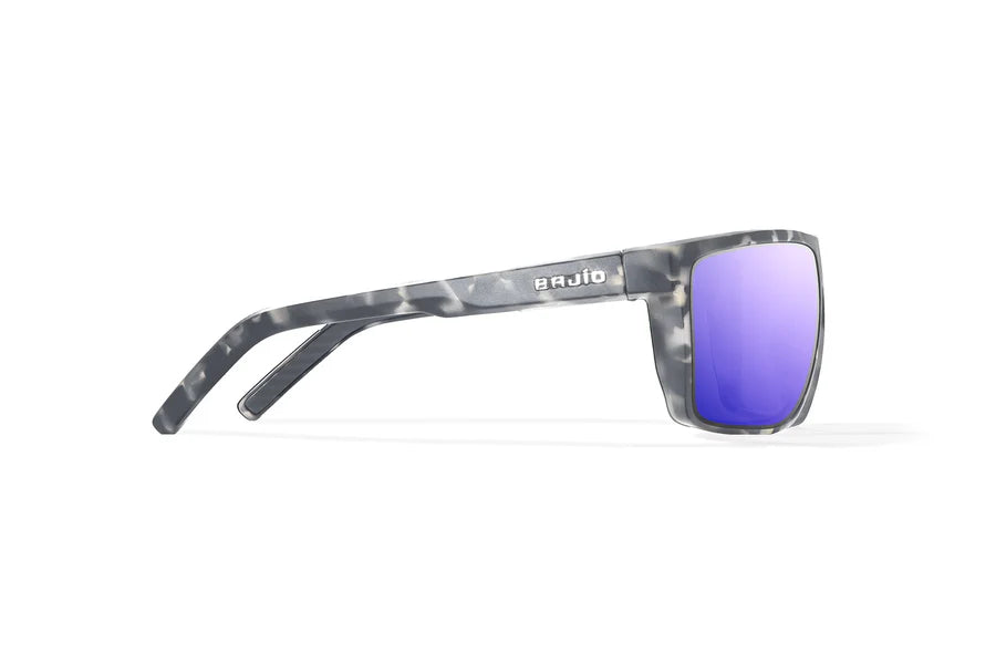 Toads Matte Gray Rock with Violet Mirror Glass Lenses