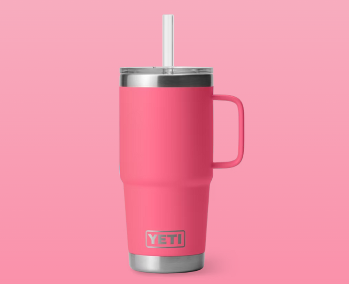 Rambler 25oz Straw Mug- Tropical Pink