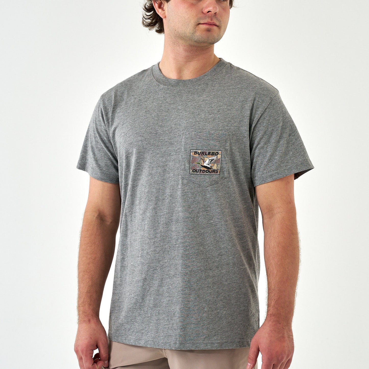 SS Tee - Mallard Duck Stamp - Dark Heather Grey