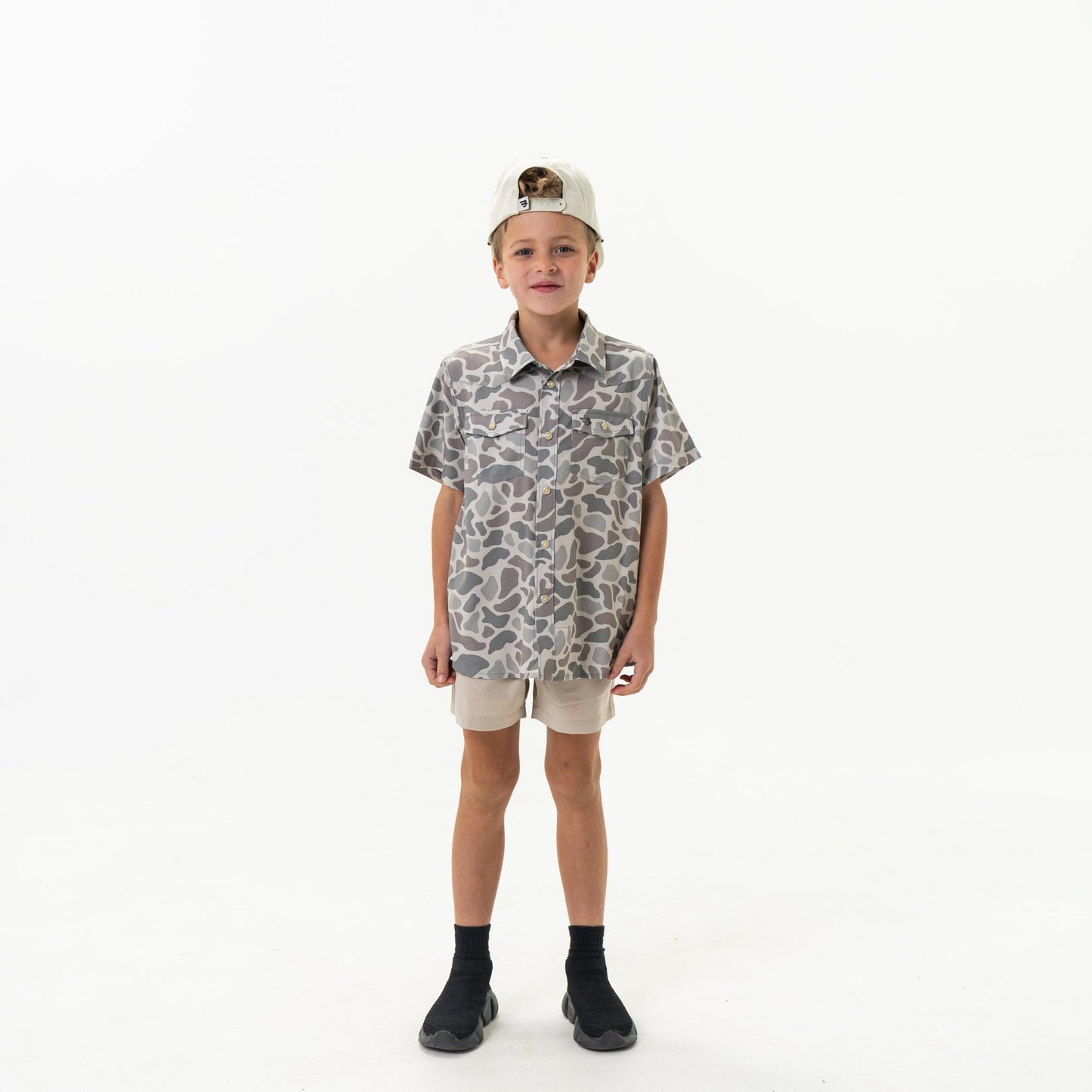Youth Performance Western Shirt - Classic Deer Camo
