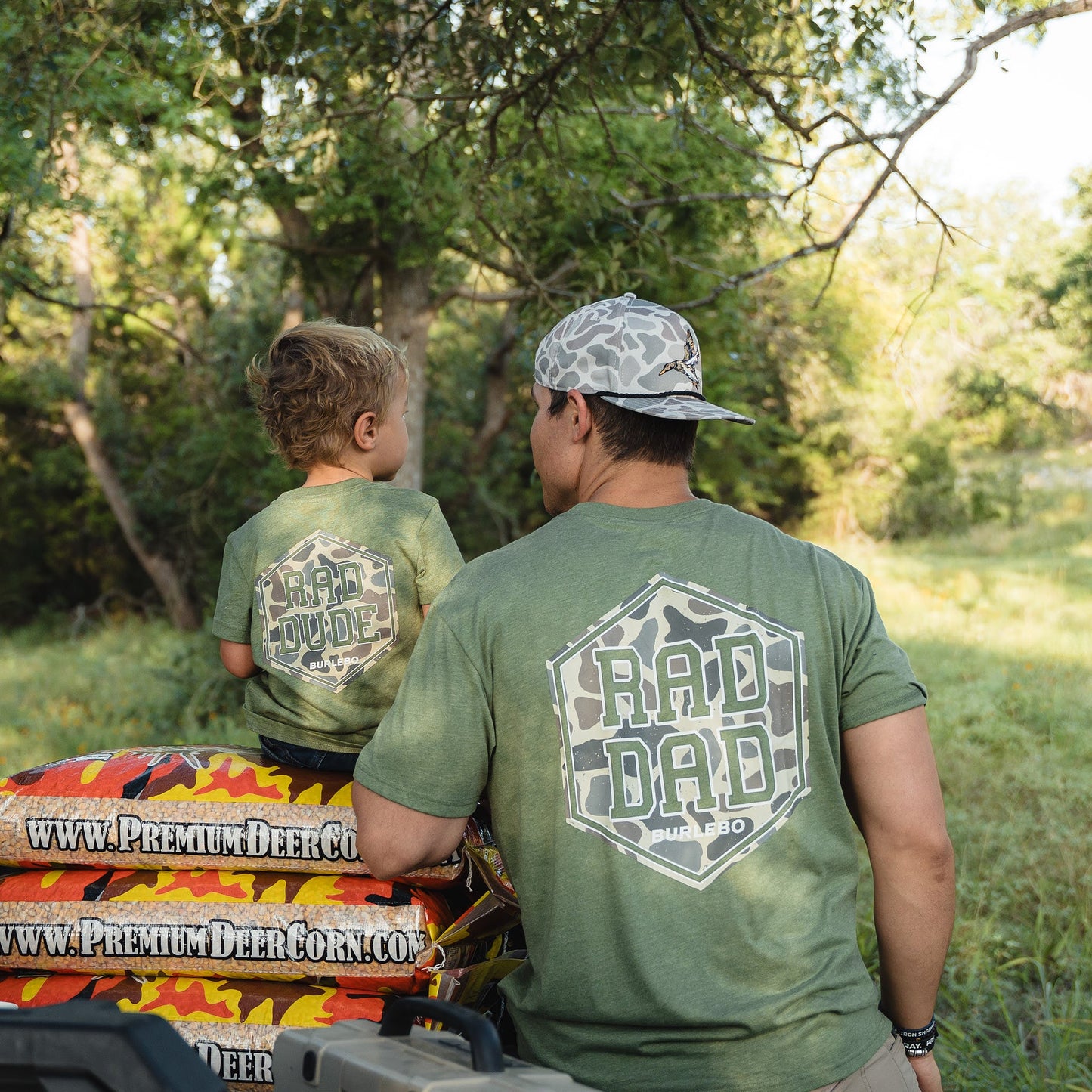 Youth Tee - Rad Dude - Heather Olive