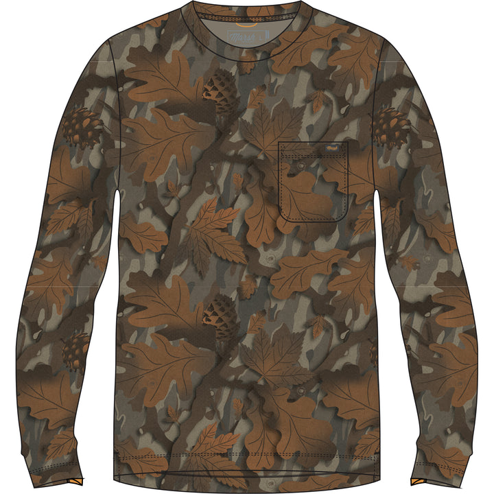 Buxton Hagood LS Tee - Lowland Canopy Camo