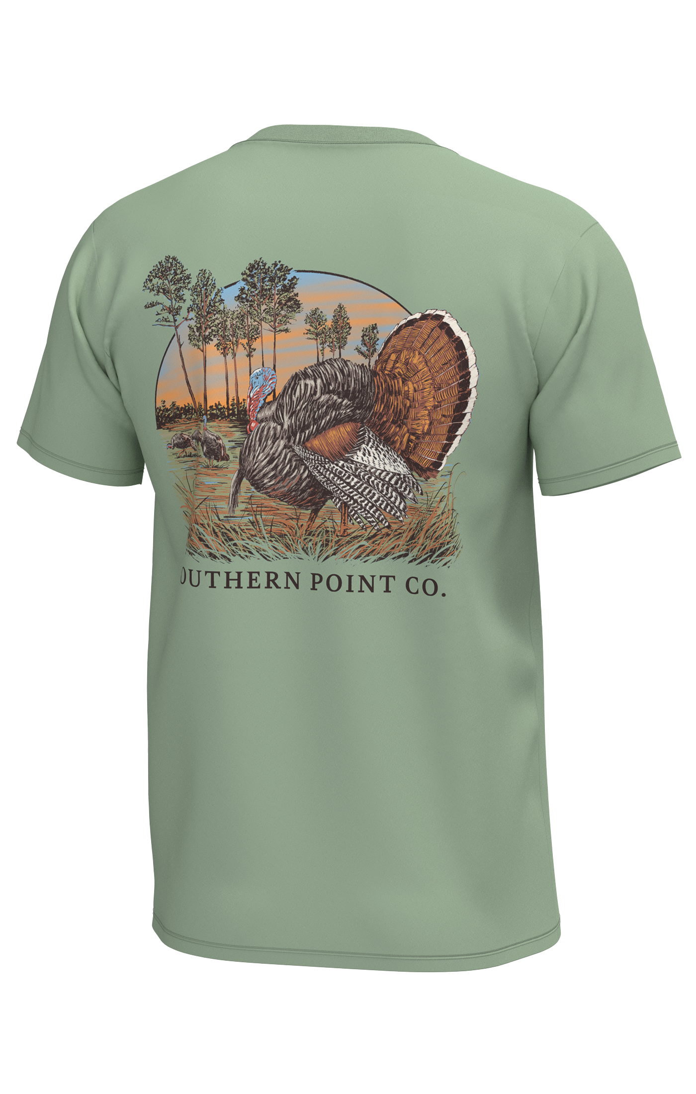 Youth Turkey Strutting - Smoke Green