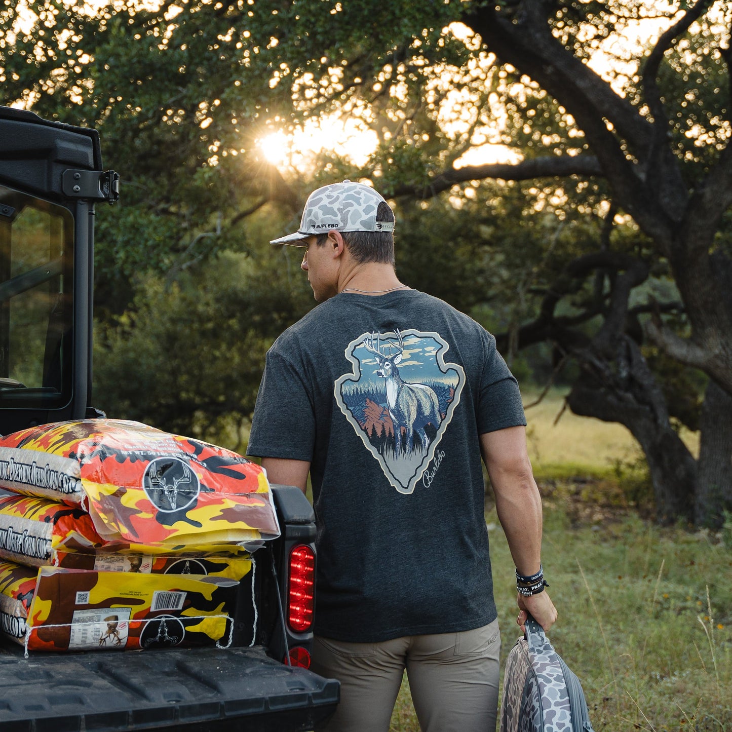 SS Tee - Whitetail Season - Heather Black