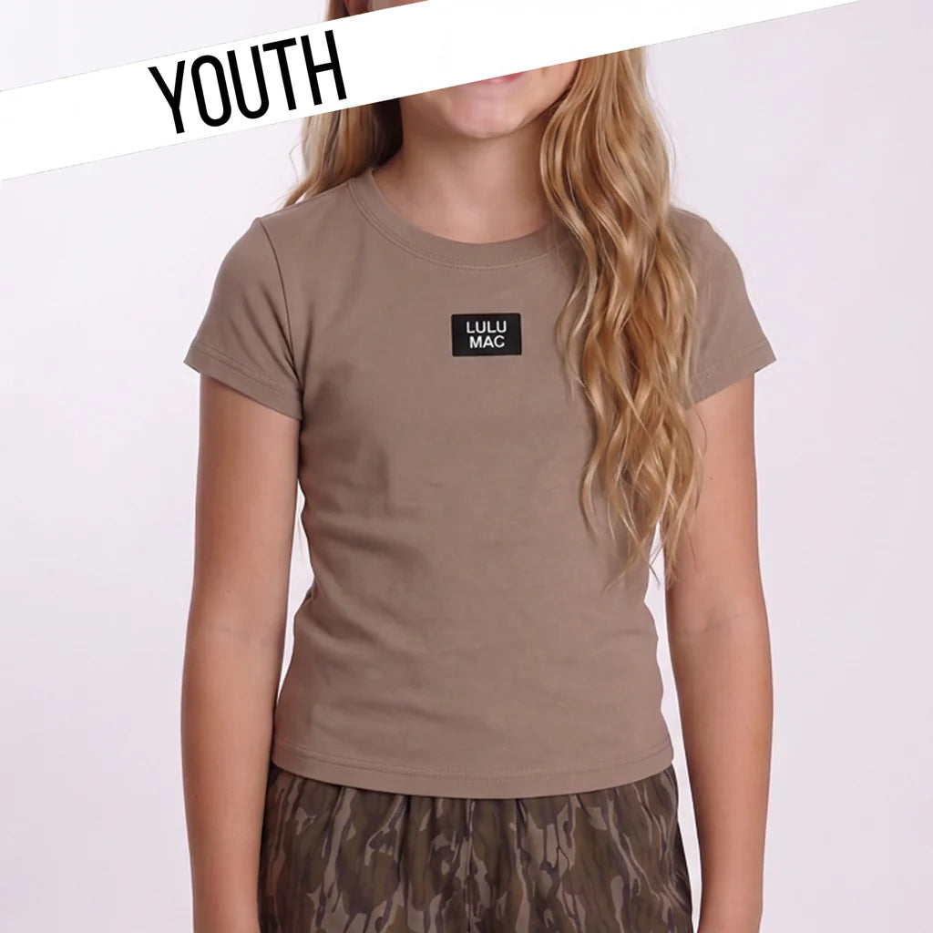 Kids Baby Doll Top - Dk Taupe