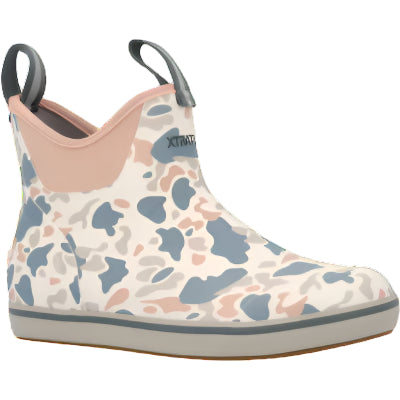 Xtratuf Women's 6" Ankle Deck Boot - Ivory Duck Camo