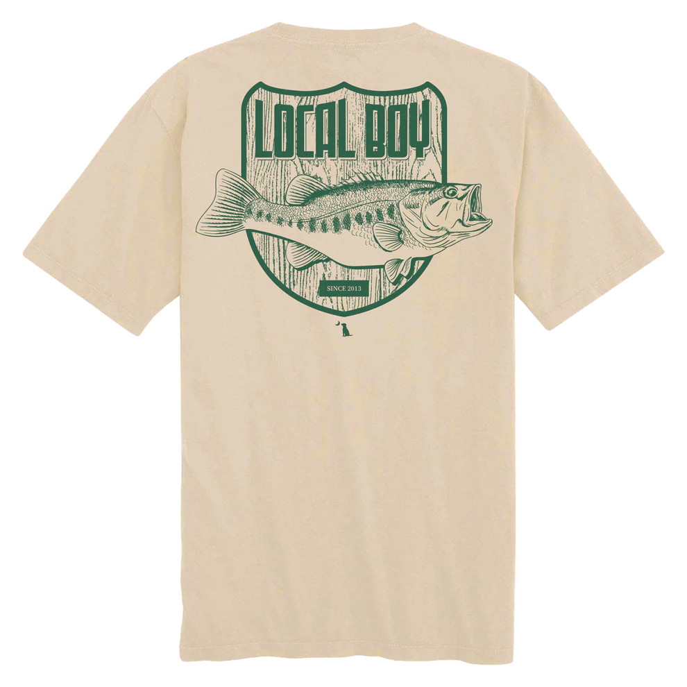 Youth Bass Mount SS Tee- Latte