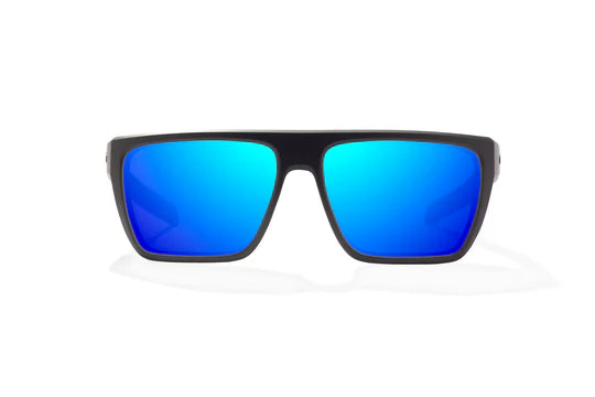 Zapata Black Matte with Blue Mirror Glass Lenses