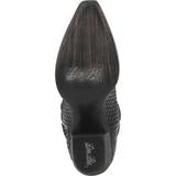 Nix Black Snake Skin Snip Toe Boots