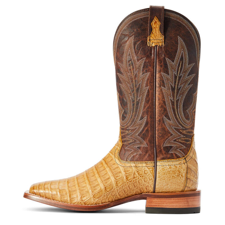 Gunslinger Western Boot - Honeycomb Caiman Belly/Brown