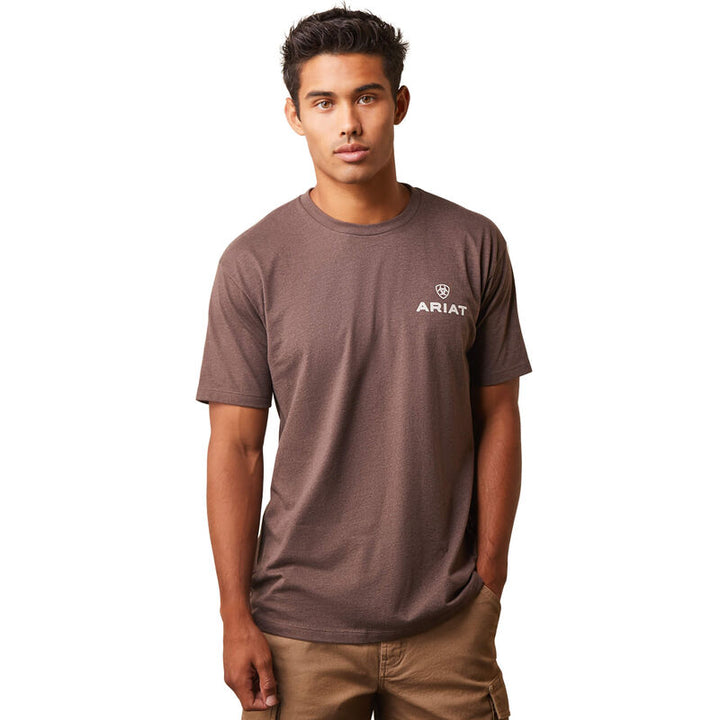 Ariat Patch T-Shirt Brown Heather