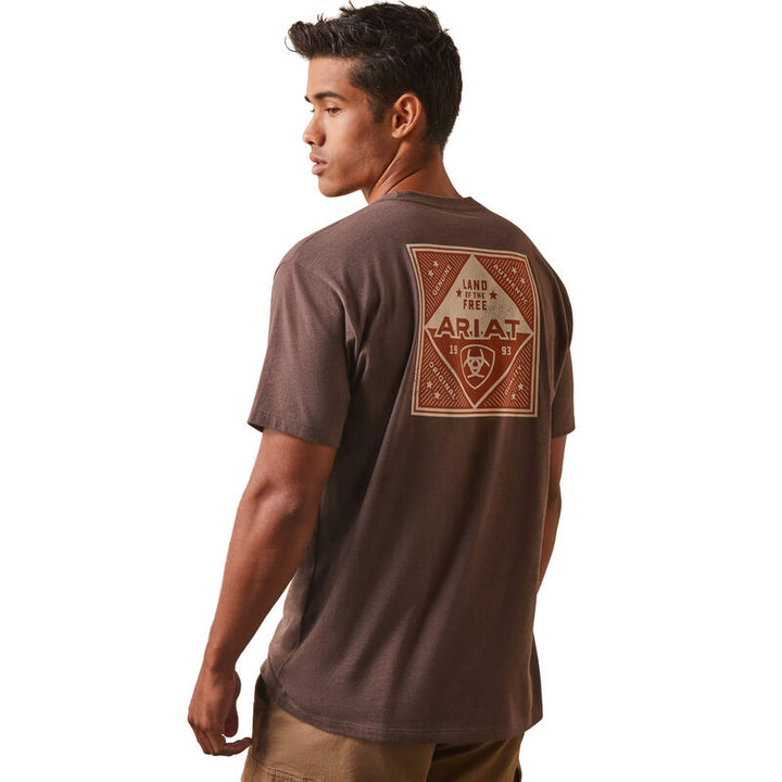 Ariat Patch T-Shirt Brown Heather