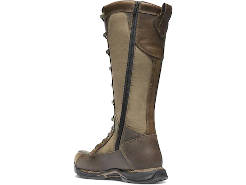 Sharptail Snake Boot Side Zip 17" Brown