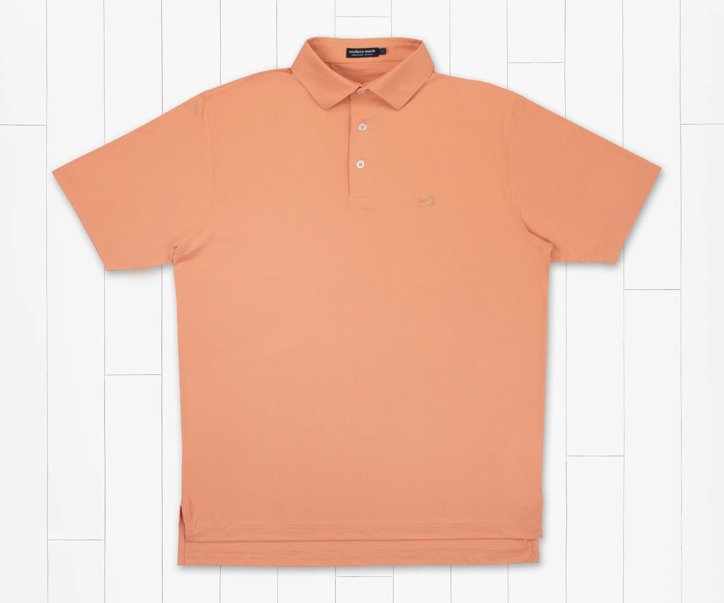 Dunmore Dots Performance Polo - Washed Peach