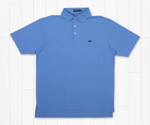 Dunmore Dots Performance Polo - French Blue
