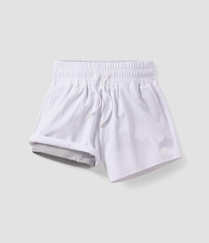 Women's Lined Hybrid Shorts - Bright White