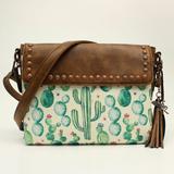 Angel Ranch Cactus Brown Concealed Carry Crossbody Bag