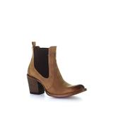 Circle G by Corral Ladies Elastic Tan Ankle Boots