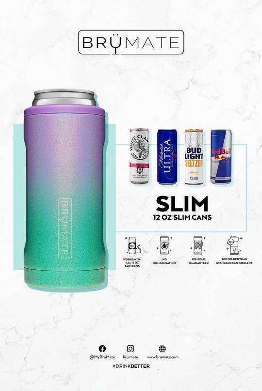 Hopsulator Slim Can Cooler - Matte Black