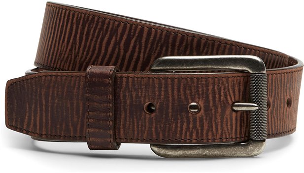 Men's Brown Bomber Belt