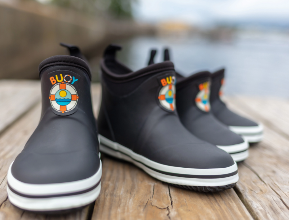 Kids Black Buoy Boots