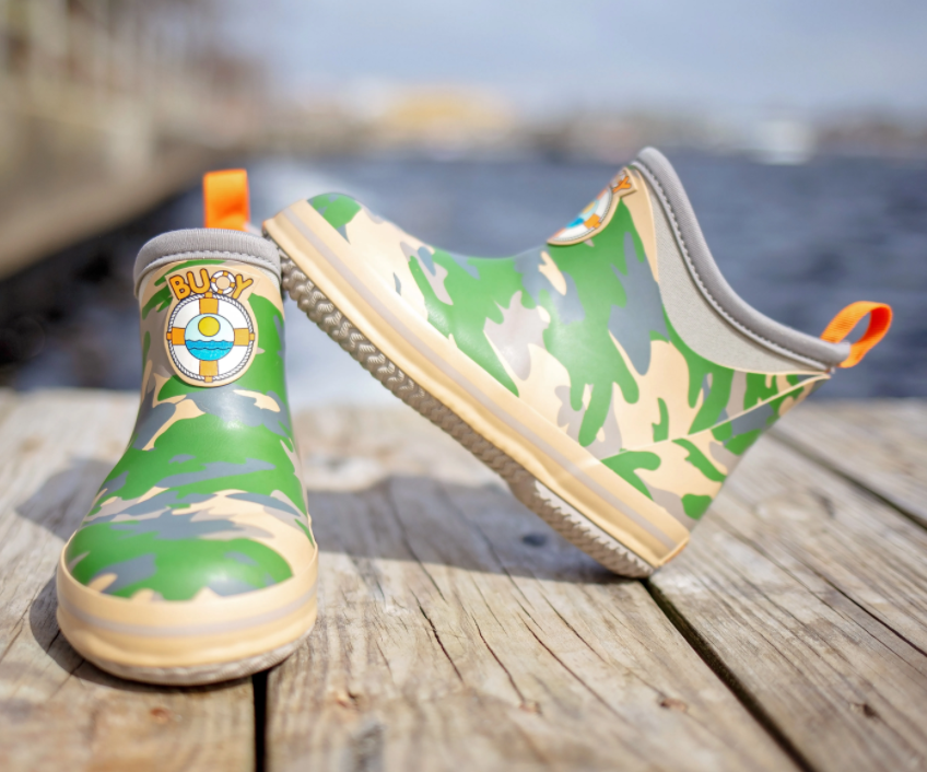 Kids Camo Buoy Boots