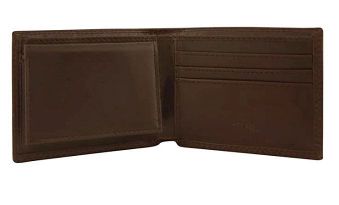 Wrinkle Leather Bifold Wallet - Georgia Concho