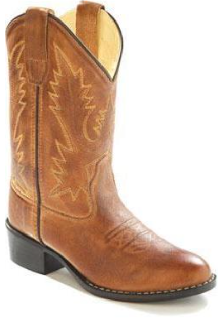 Old West Tan Kids Boots