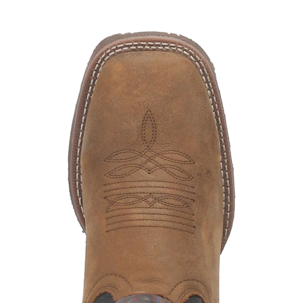 Isaac Western Boot - Tan/Charcoal