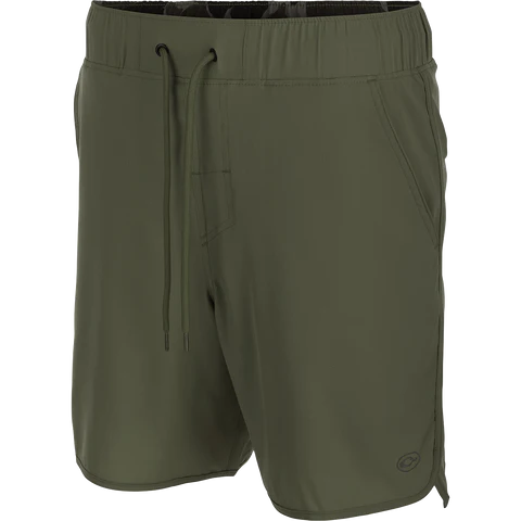 Commando Lined Volley 7" Short - Olive