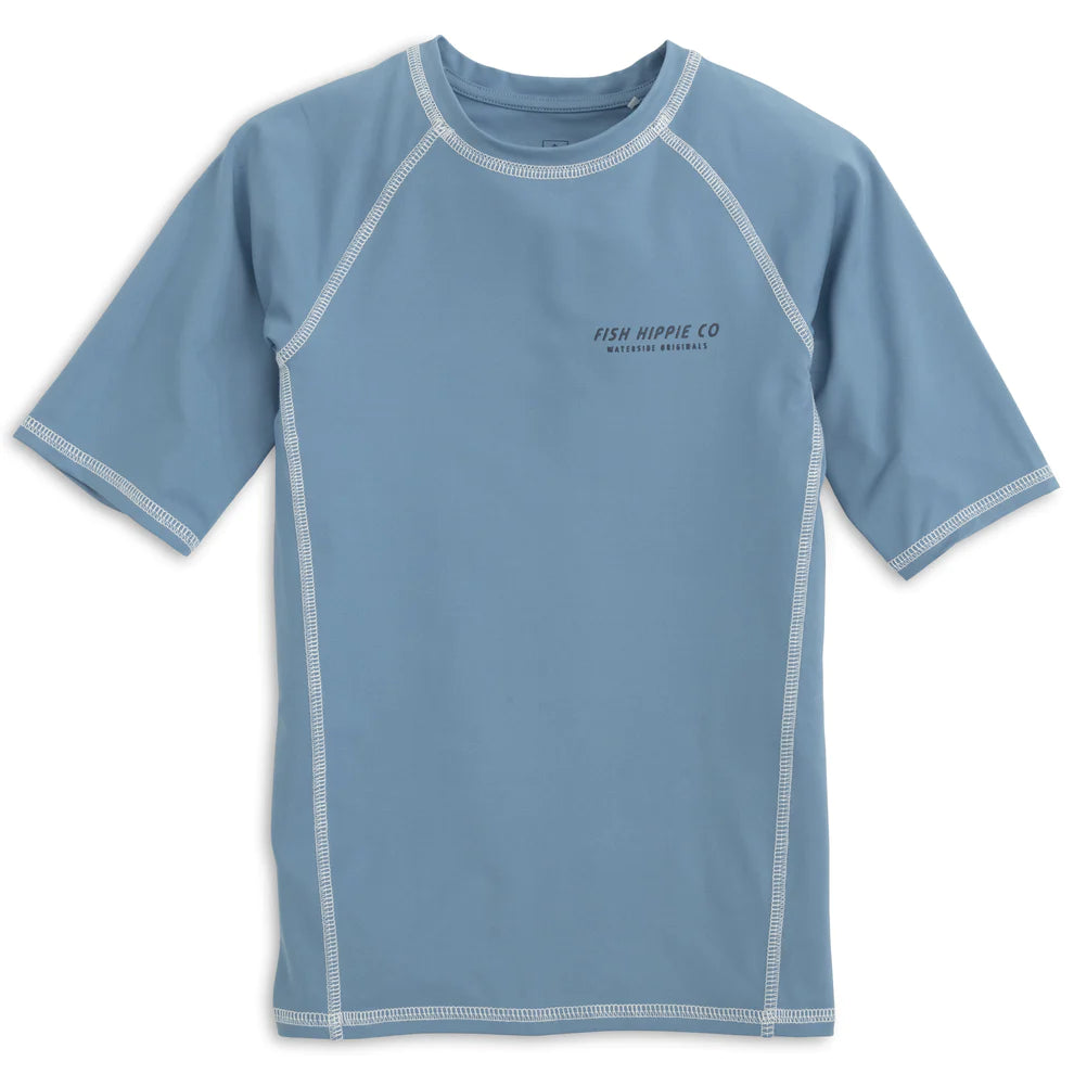Youth Wave Hugger Rash Guard - Sailor