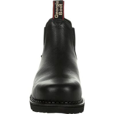 Georgia Giant Revamp Waterproof Chelsea Work Boot Black