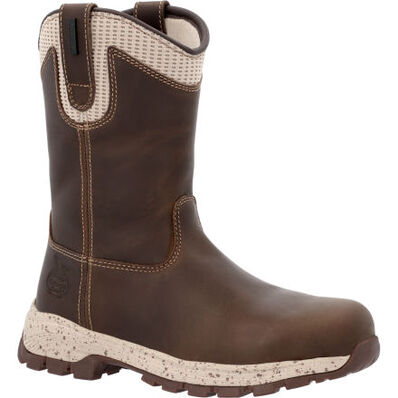 Eagle Trail Women's Pull On Work Boot - Alloy Toe