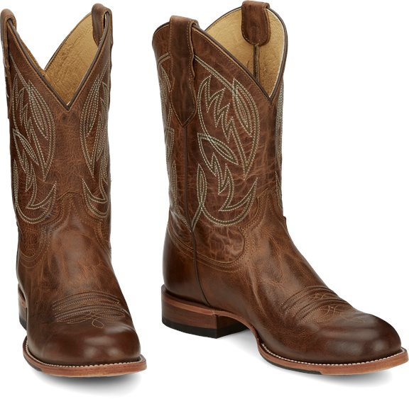 Pearsall Amber Brown Round Toe Boot