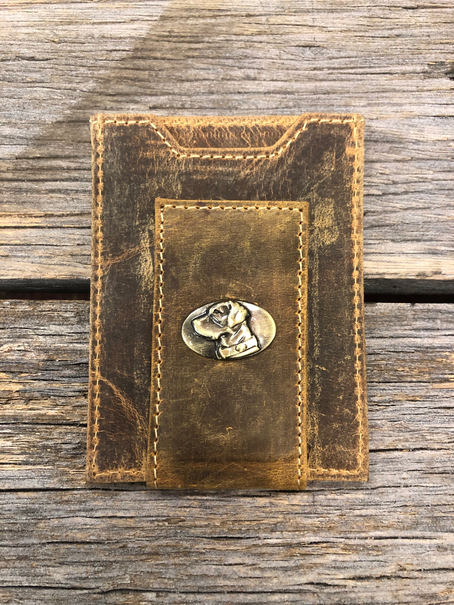 Lab Vintage Tan Front Pocket Wallet