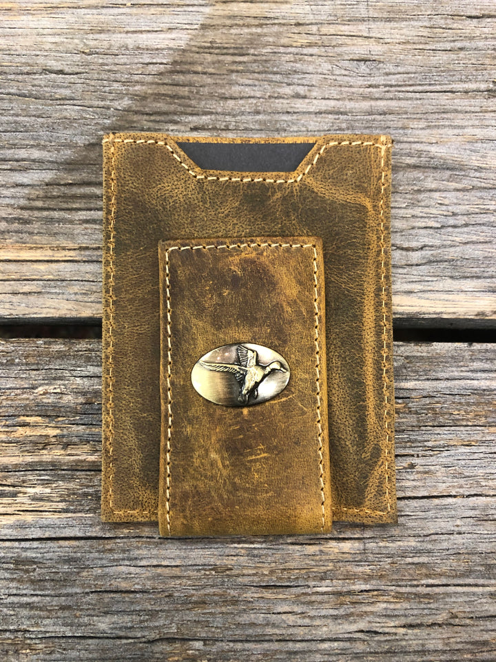 Mallard Vintage Tan Front Pocket Wallet