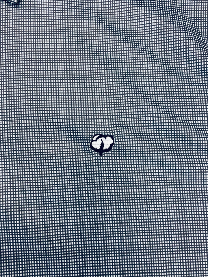 Cotton Performance Polo - Grey Check