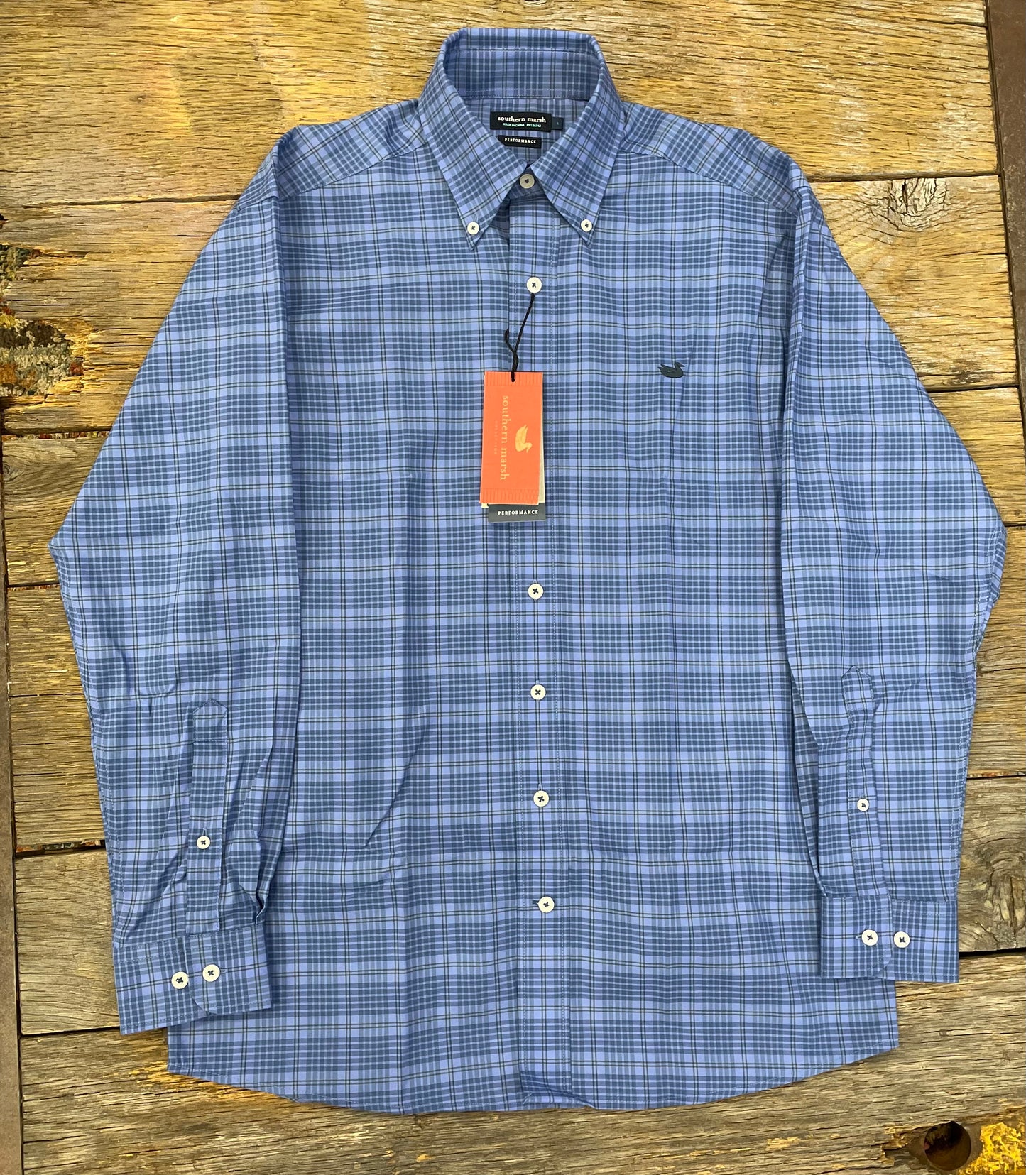 Calabash Performance Dress Shirt - French Blue/Blue