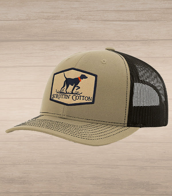 Pointer Patch Trucker - Khaki/Coffee