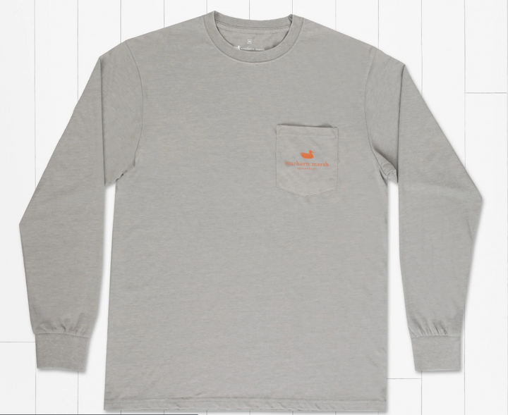 LS SEAWASH™ Tee - Decoy Stamp Light Gray