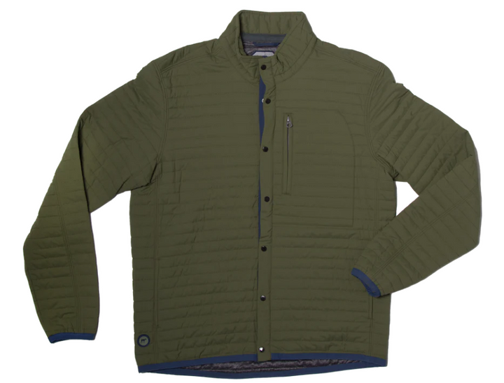 Hinton Jacket Military Green/Nickel Blue