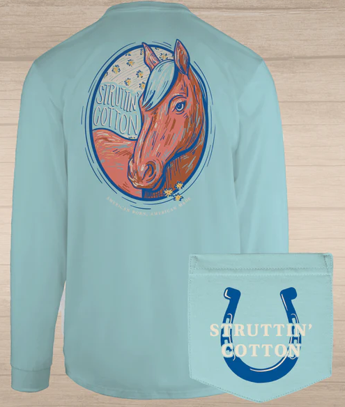 Lucky Charm LS - Cayman Aqua