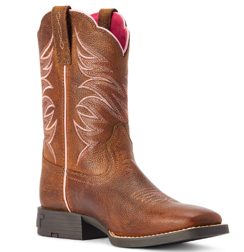 Youth Firecatcher Western Boot Rowdy Brown