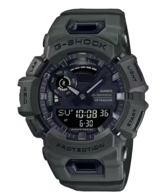 G-SHOCK Power Trainer GPS Bluetooth Step Tracker Olive Watch GBA900UU-3A