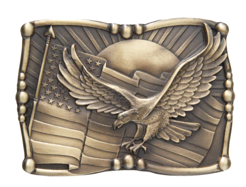 Sculpted American Flag Buckle