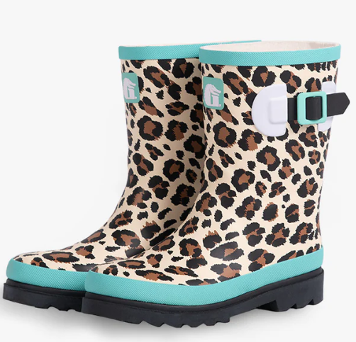 Youth Rain Boots - Leopard