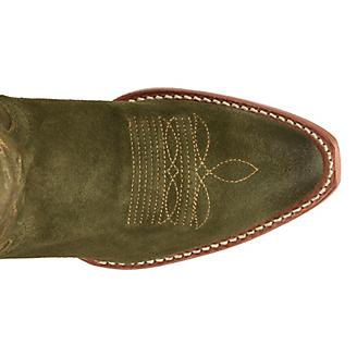 Clara Olive Suede 15" Round Toe