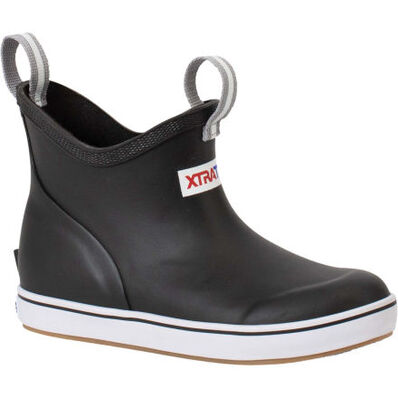 Kids Ankle Deck Boot - Black
