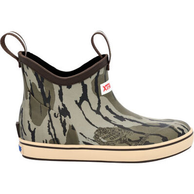 Kids Ankle Deck Boot Bottomland Camo